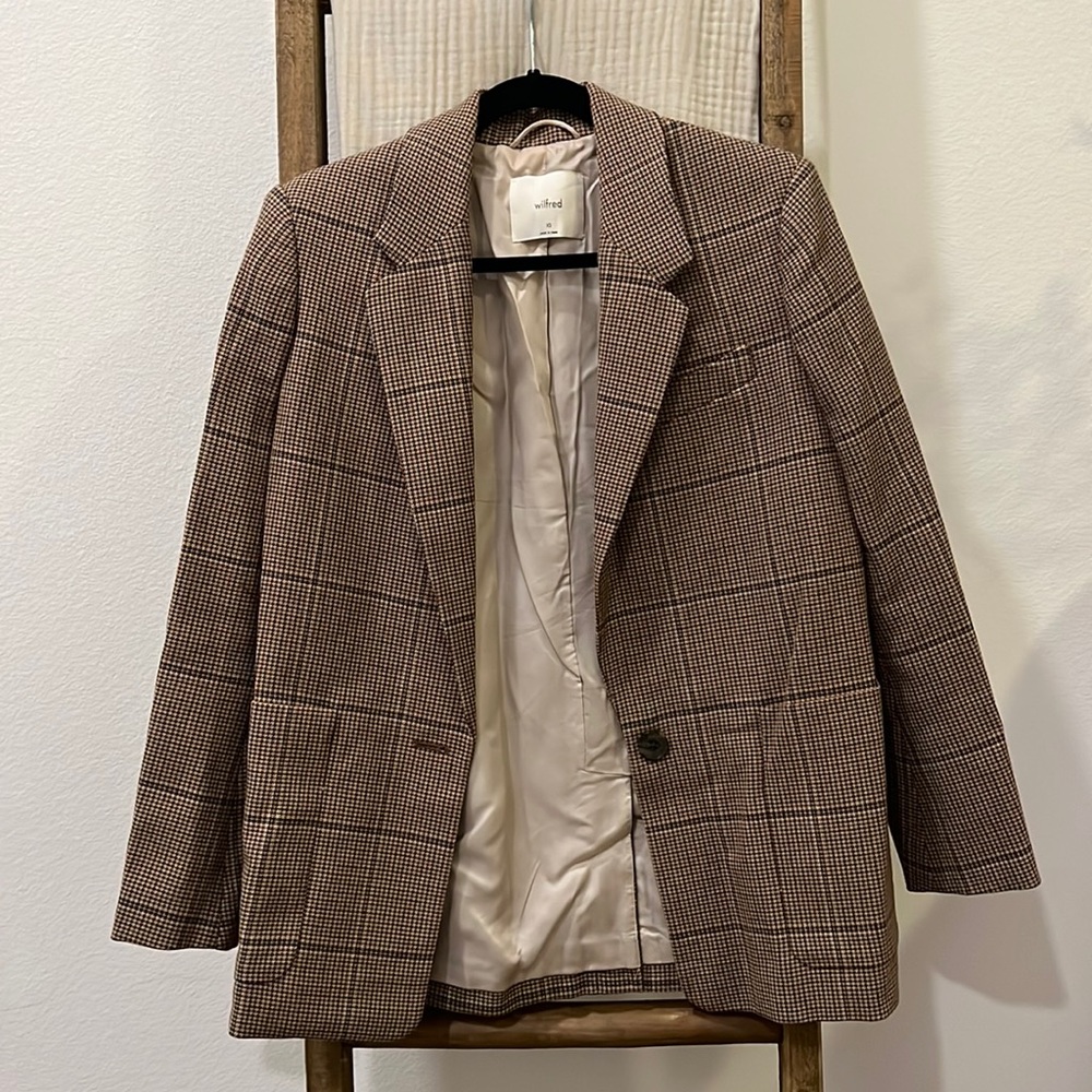 Aritzia Plaid Blazer